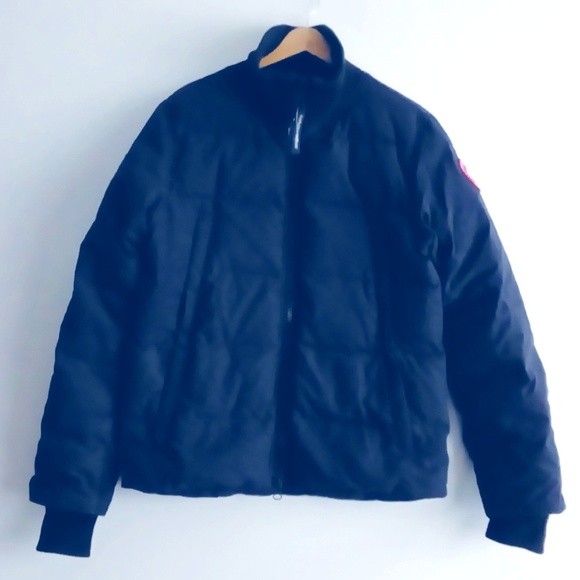 CANADA GOOSE WOOLFORD DOWN BOMBER NAVY NWOT - Picture 8 of 13